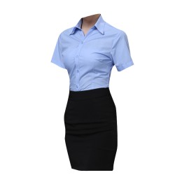 SKR007 Design Slim Short Sleeve Shirt Style OL Professional Short Sleeve Shirt Style Custom Men's and Women's T-Shirt Style Shirt Factory SKR007 Design Slim Short Sleeve Shirt Style OL Professional Short Sleeve Shirt Style Custom Men's and Women's T-Shirt Style Shirt Factory